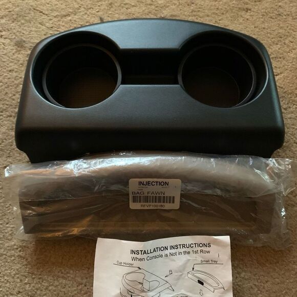 Toyota Sienna Black Console Cup Holder And Fawn Colored Tray 58820 *New* - Picture 2 of 7